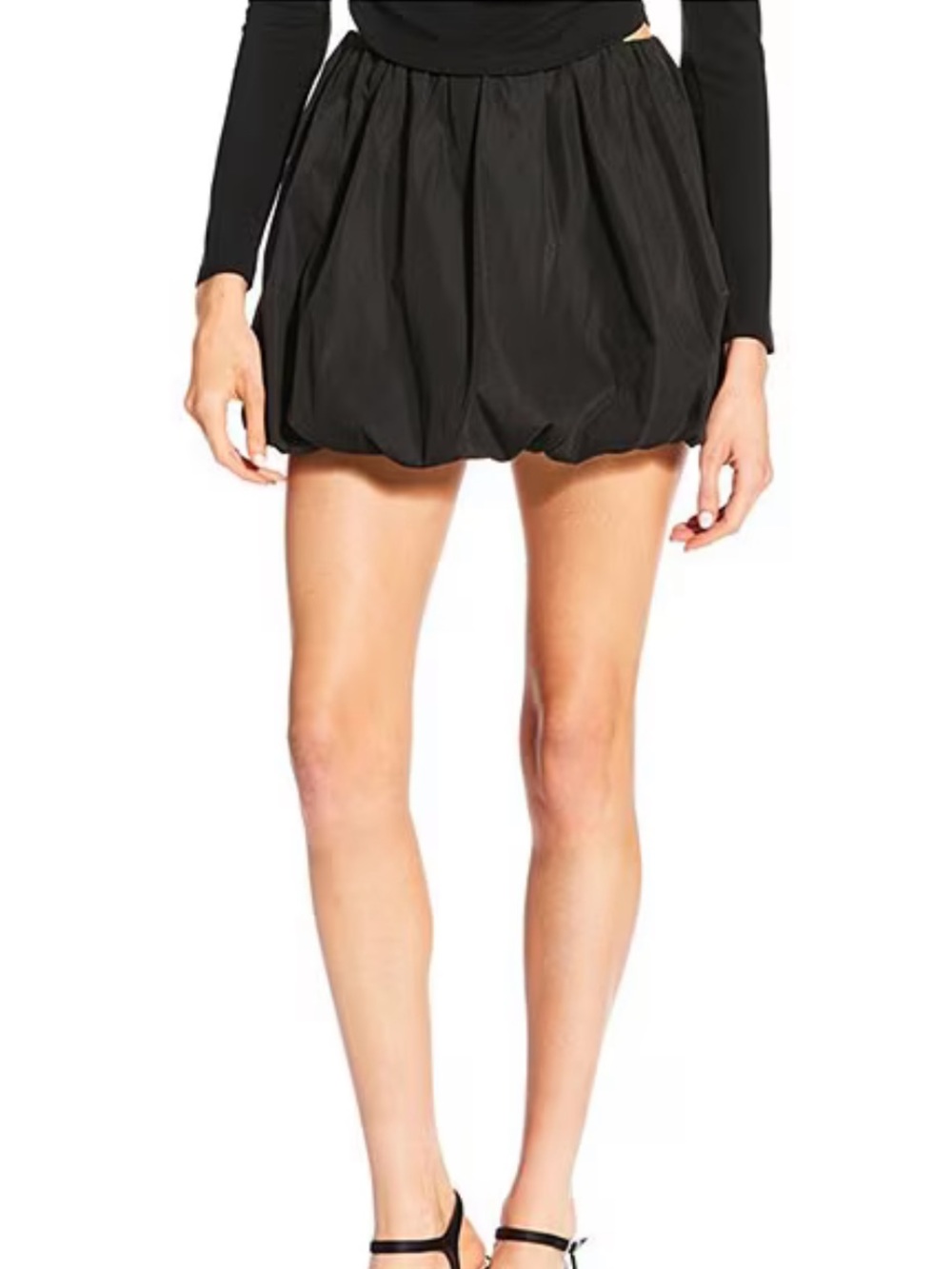 Gianni Bini Everly Poplin Bubble Mini Skirt S NWT